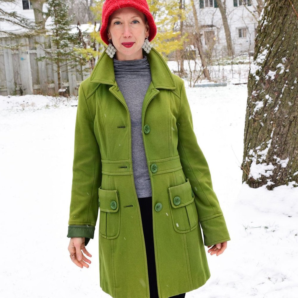 Bright Green Spring Coat